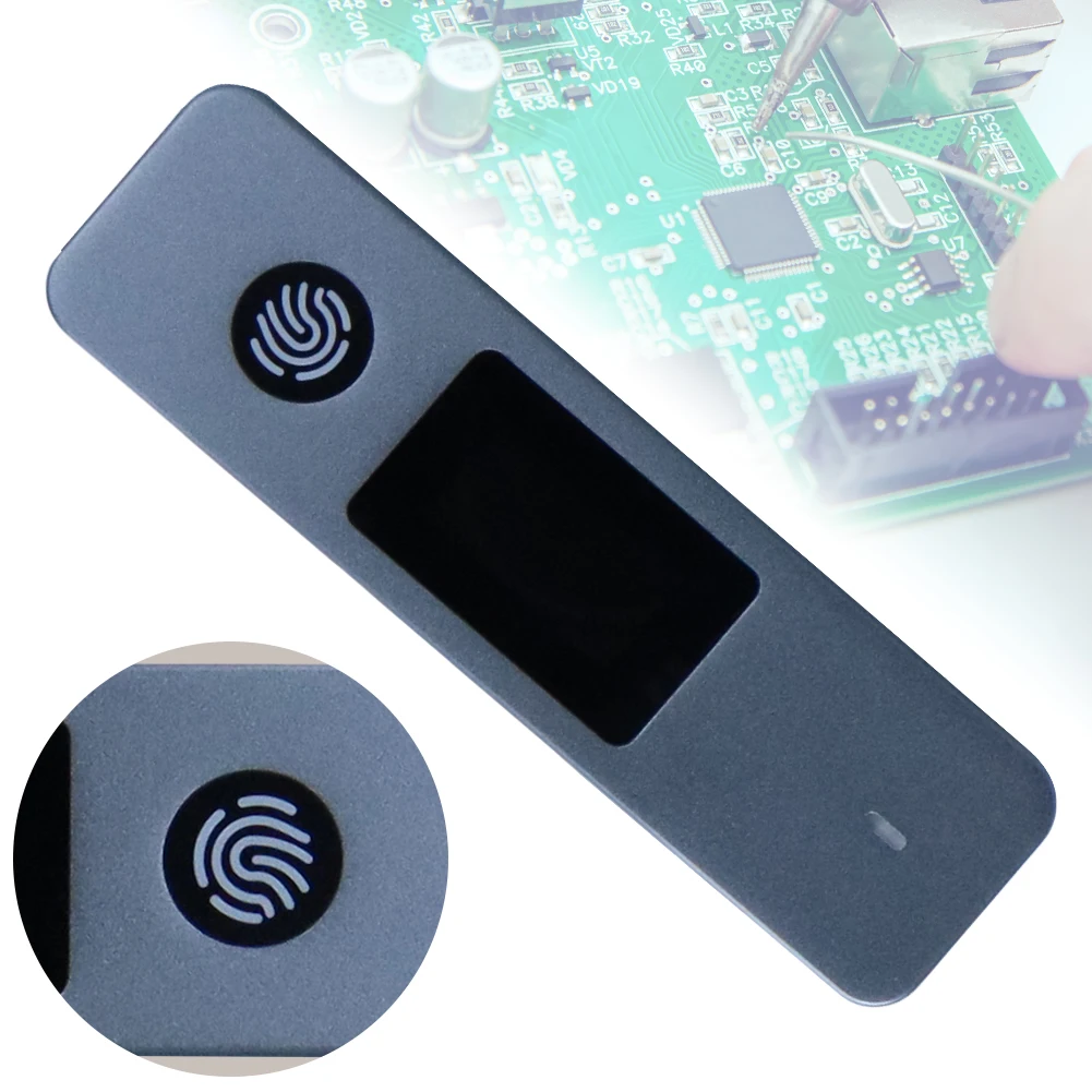 Solid State Disk Box 10Gbps External Enclosure Case Visual Fingerprint Encrypted Hard Drive Enclosures For 2230 2242 2280 SSD