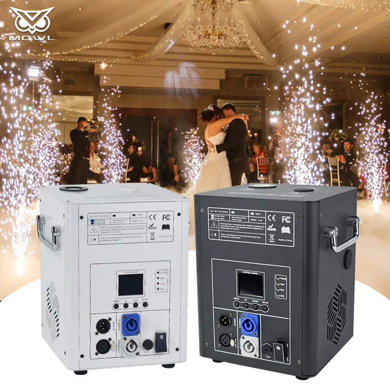 DMX 750 와트 불꽃 놀이 분수 스파클러, 콜드 스파크 머신, 웨딩 파티, DJ 디스코 스테이지, 750 W