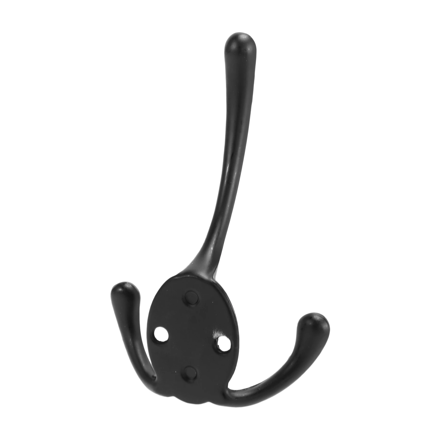 6PCS Big Heavy Duty Three Prongs Coat Hooks Wall Mounted with 12 Screws Retro Double Utility Rustic Hooks for Thick Coat