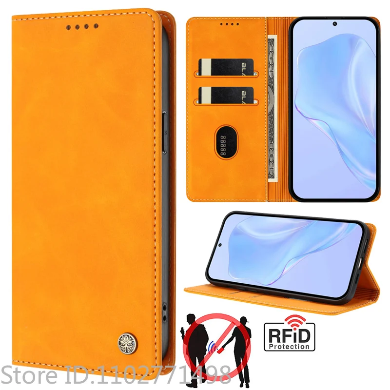 Luxury Wallet Flip Cover Phone Case - Magnetic Shockproof Leather