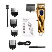 Kemei KM-2010 – tondeuse électrique pour Salon de coiffure, rétro, huile, tête Tuhao, or, barbier professionnel 2