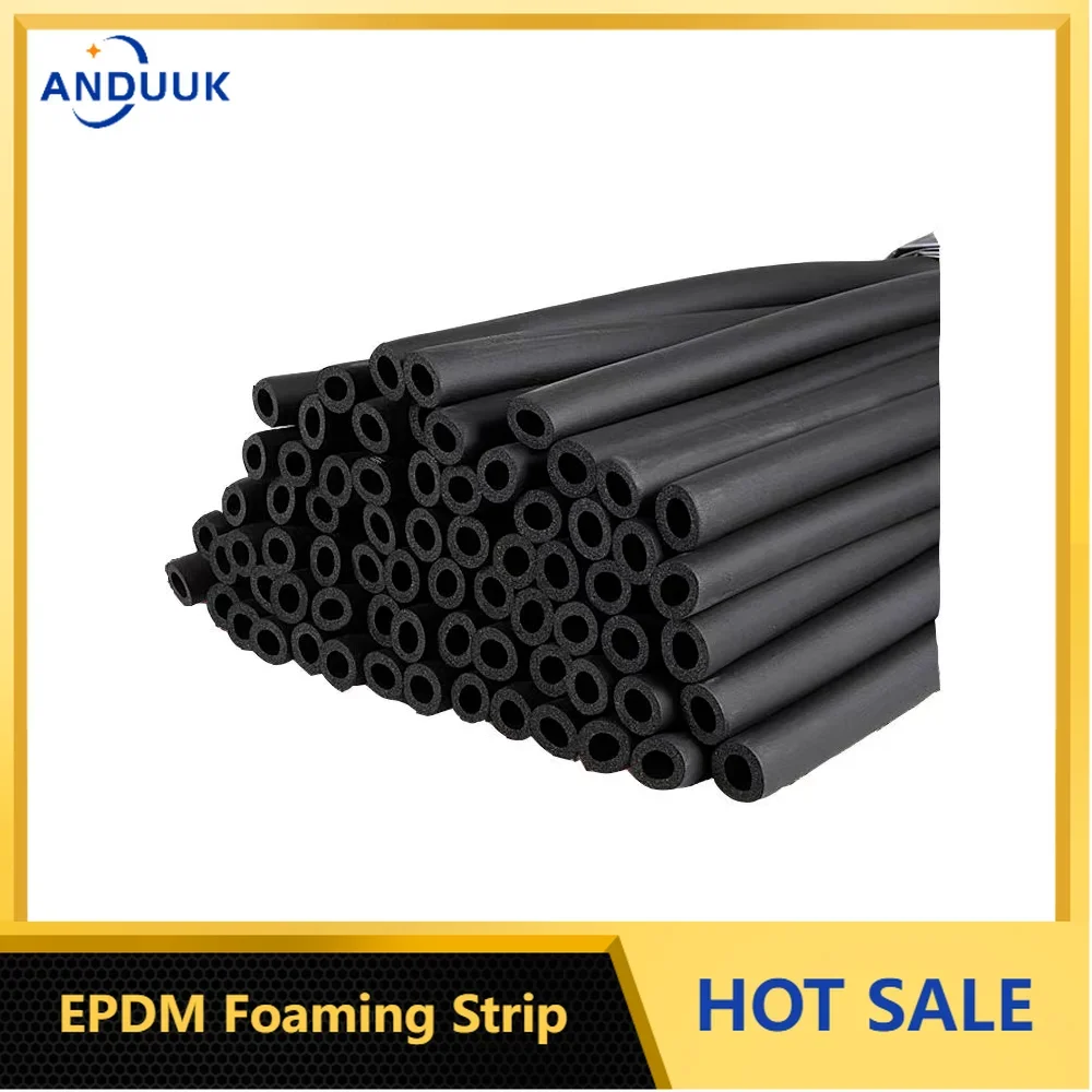 

Sponge Rubber Pipe Air Conditioner Water Heater Water Pipe Sleeve Black Waterproof Pipeline Thermal Insulation Tubular