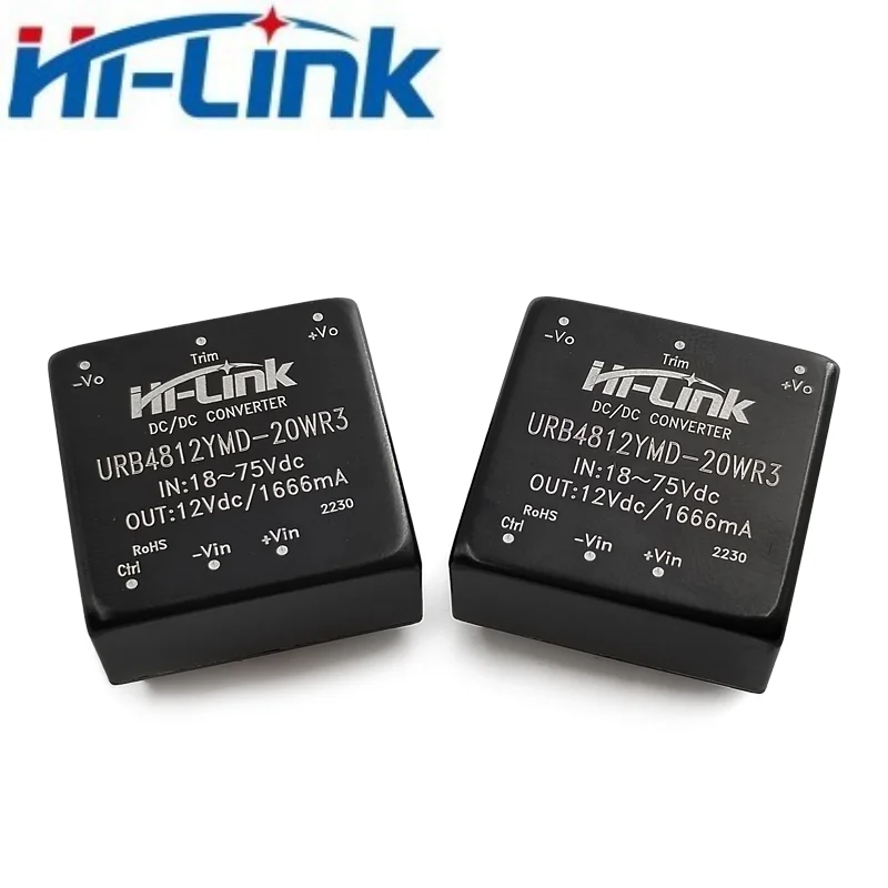 2pcsHi-Link URB4812YMD-20WR3 20W 절연형 DC-DC 전원 모듈..