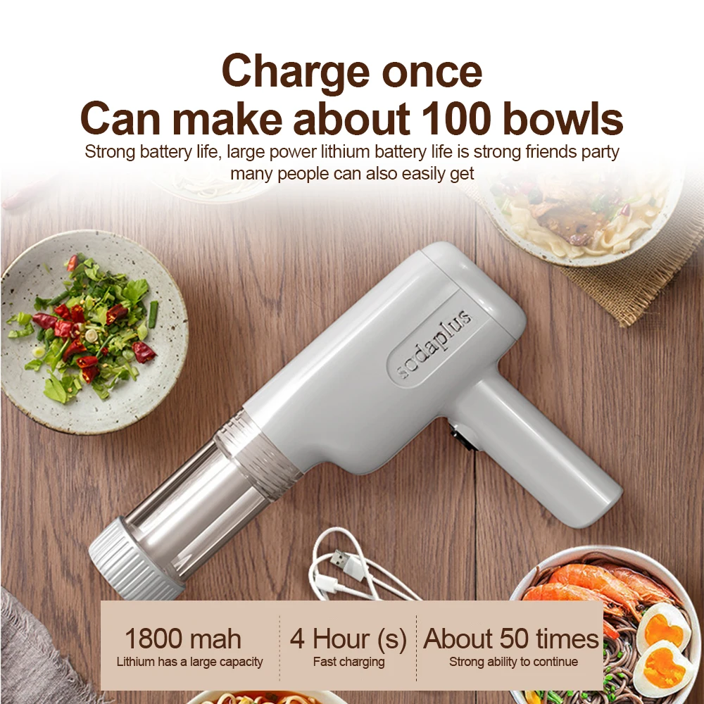 6 in 1 Electric Noodle Maker Automatic Pasta Maker Machine Handheld Cordless Portable Spaghetti Noodles Dough Cutter