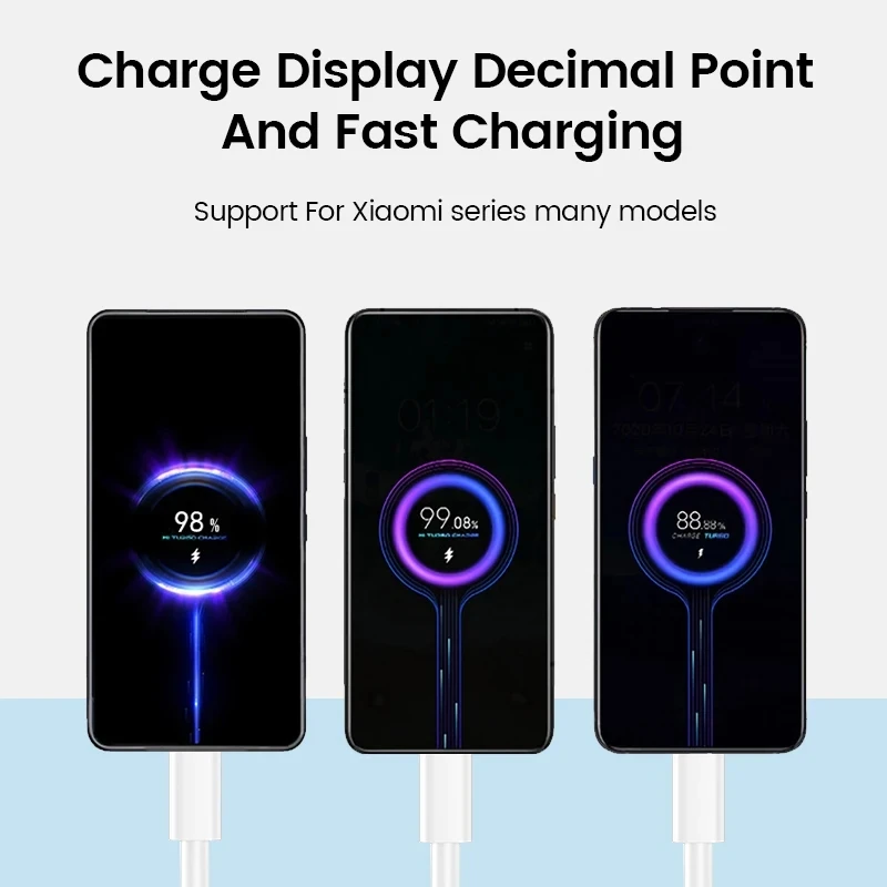 6A 67W Fast Wall Charger For Xiaomi 10 11 12 Lite 13 14 15 Redmi Note 11T 12T 13 Pro POCO Turbo Charge Type-C USB Charging Cable
