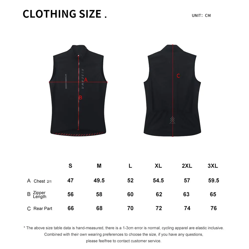 HISERWA Men Cycling Vest Windproof Breathable Mountain Bike Lightweight Sleeveless Gilet High Quality MTB Road Cycling Jersey 6