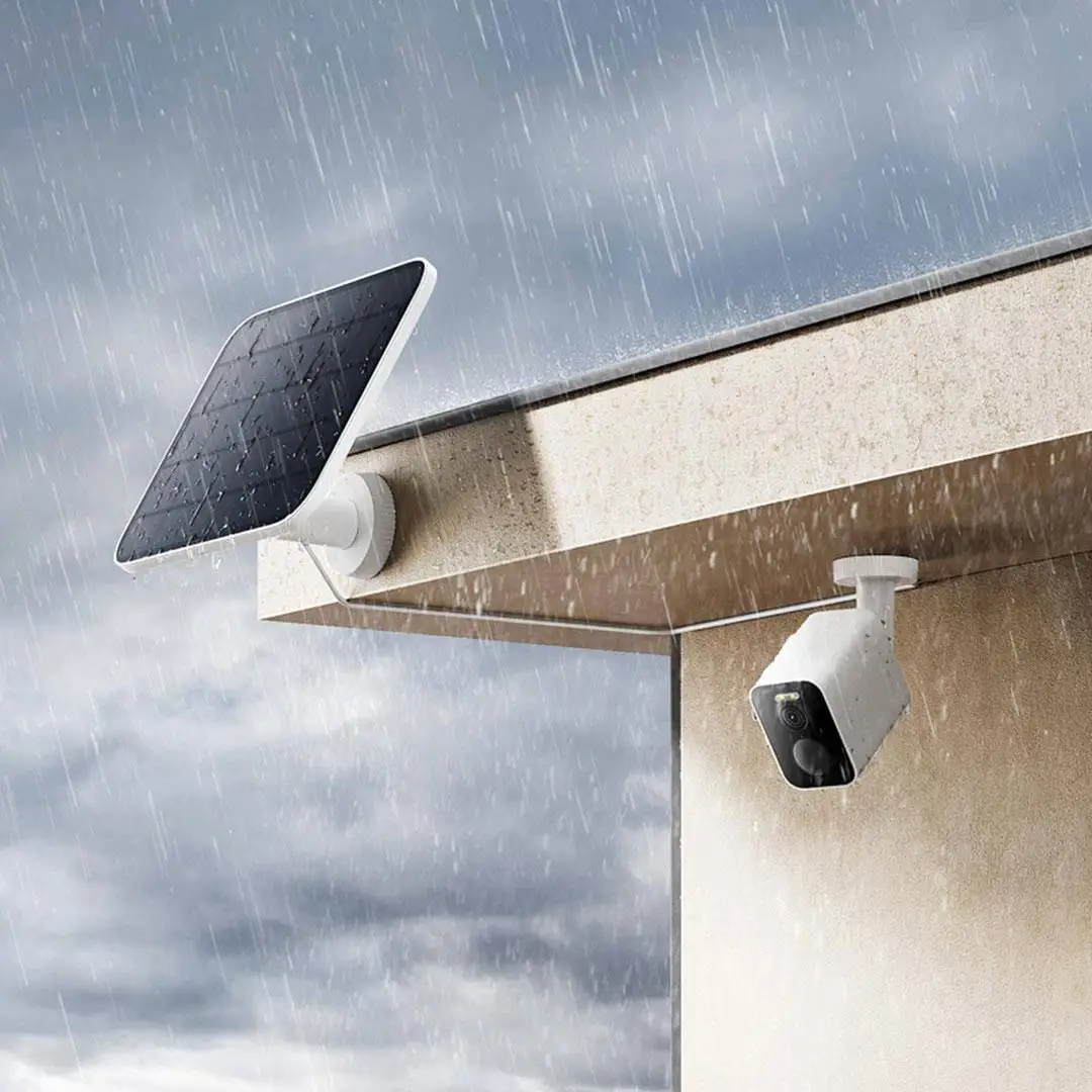 Pannello solare impermeabile IP67 per telecamera esterna Xiaomi solo per fotocamera Xiaomi serie BW Porta USB-C di conversione fotoelettrica - immagine 2