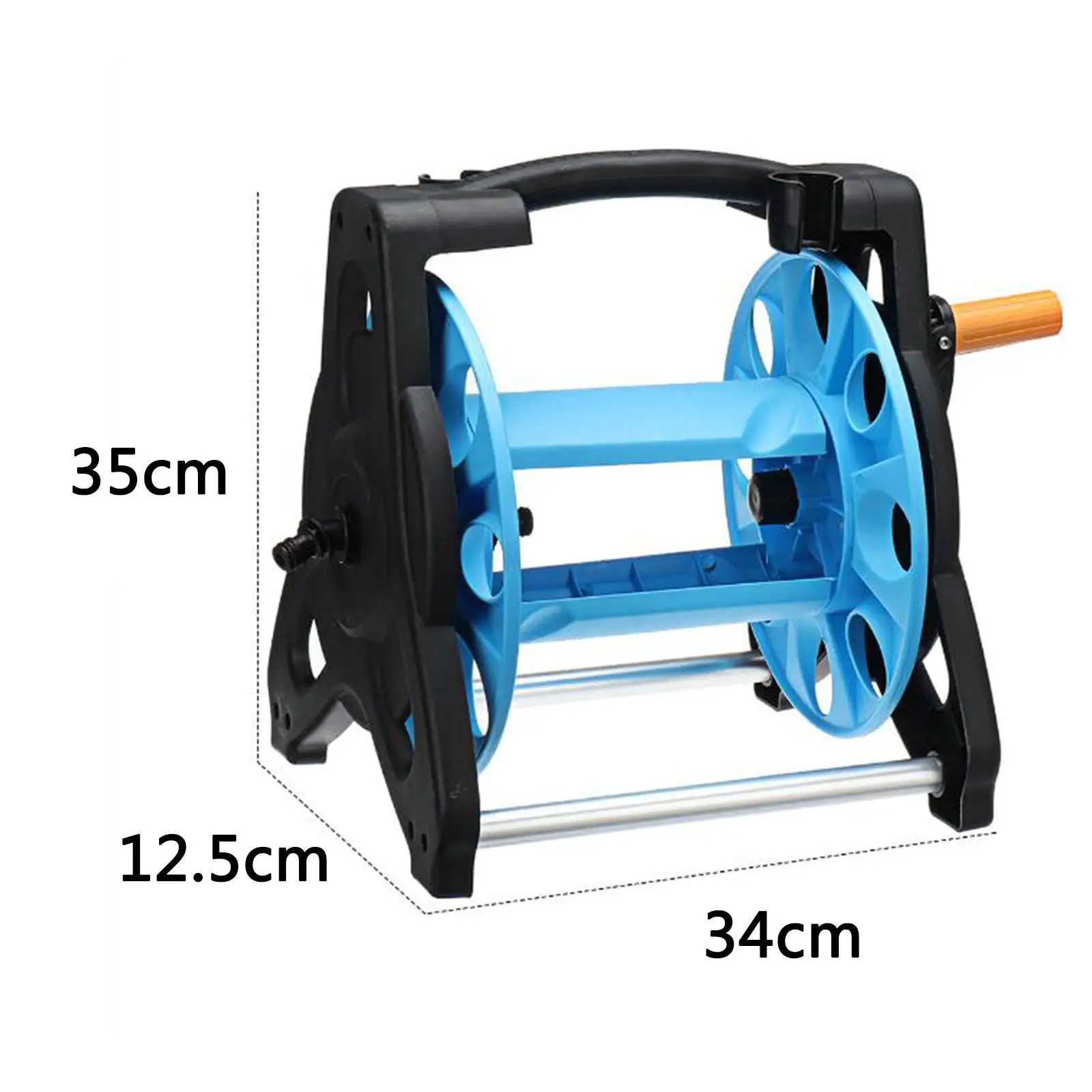 Hand Crank Garden Hose Reel Cart Storage Rack Holder Winding Pressure Washer