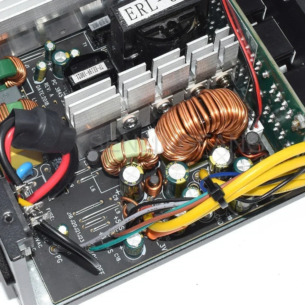 풀 모듈식 ATX 850W 80 플러스 골드 20 + 4 핀 12V 전문 E-스포츠 비디오 게임 컴퓨터 PSU, PC 데스크탑 전원 공급 장치