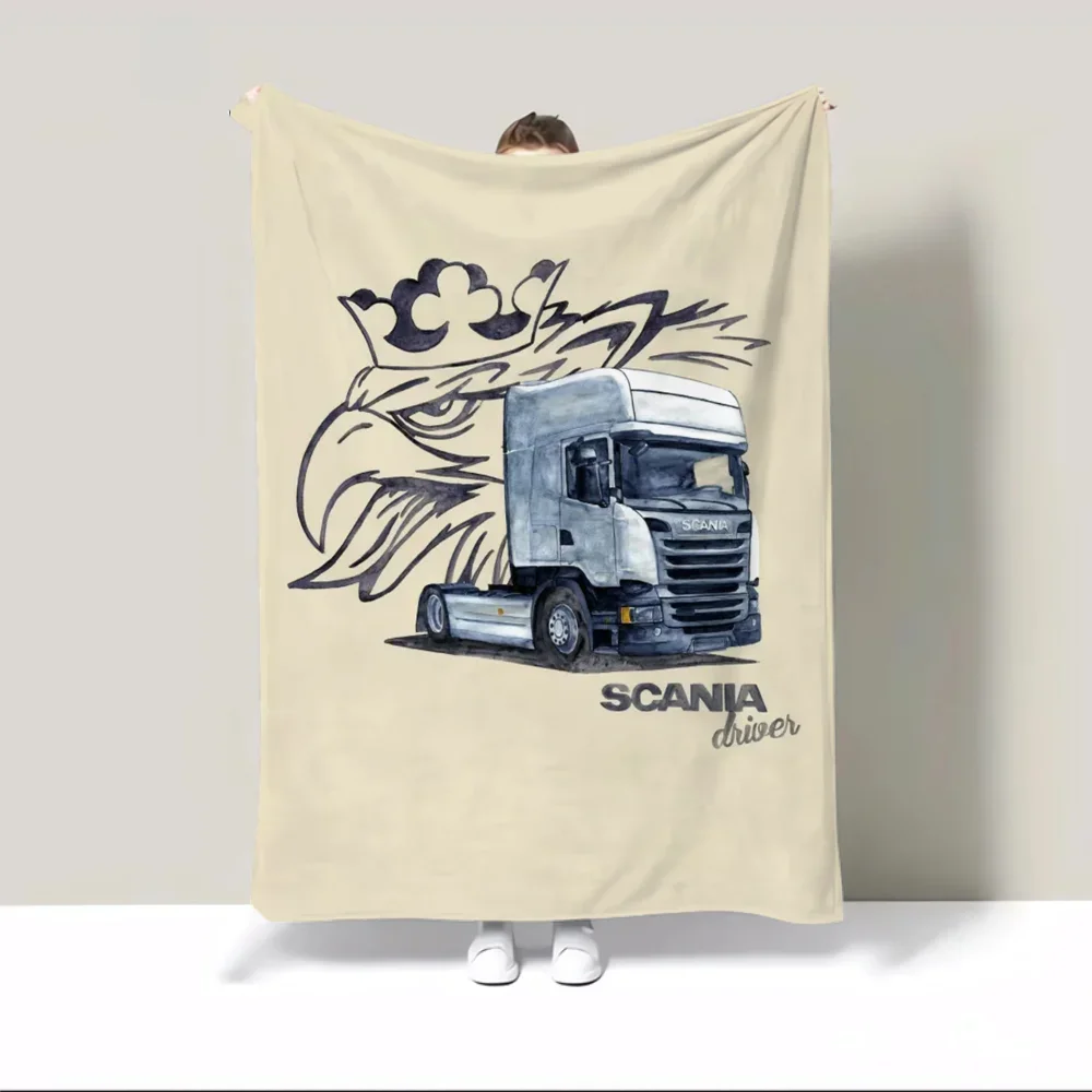 S-SCANIA Large Throw Blanket Sofa Bed Cover Luxury Beach Towel King Size Designer Knitted Plaid Home Decor 5