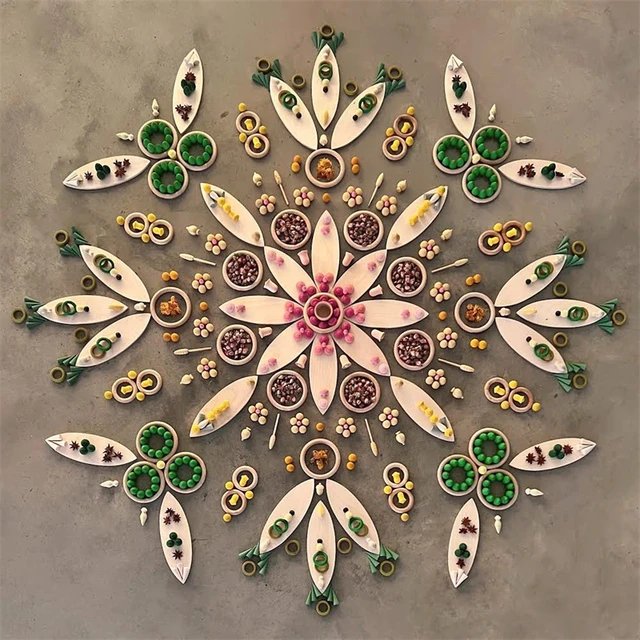 Large Size Petals Platform Open Ended Play Educational Toys Imagination Montessori Educational Wooden Toys for Kids 29x9cm 3