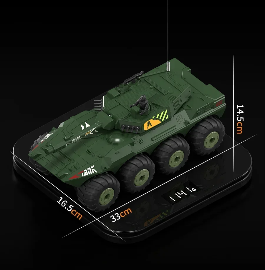 Amphibious RC Tank Model Plastic Toy Car for Kids