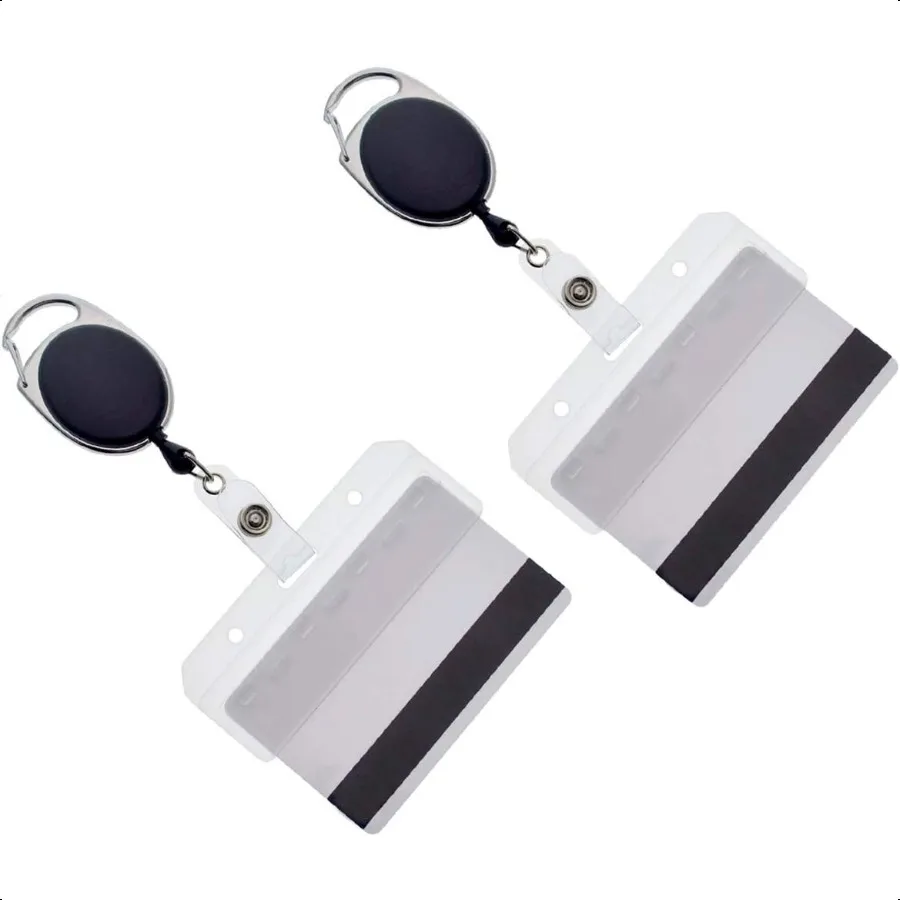 Premium Carabiner Badge Reels with Card Holders