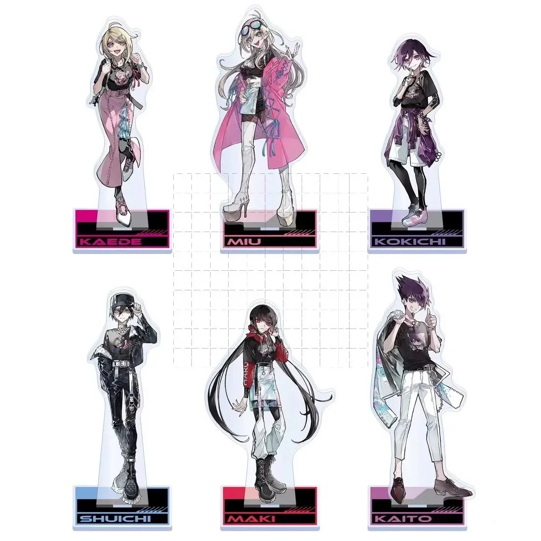 

Game V3 Acrylic Stand Doll Akamatsu Kaede Ouma Kokichi Harukawa Maki Figure Model Plate Cosplay Toy for Gift