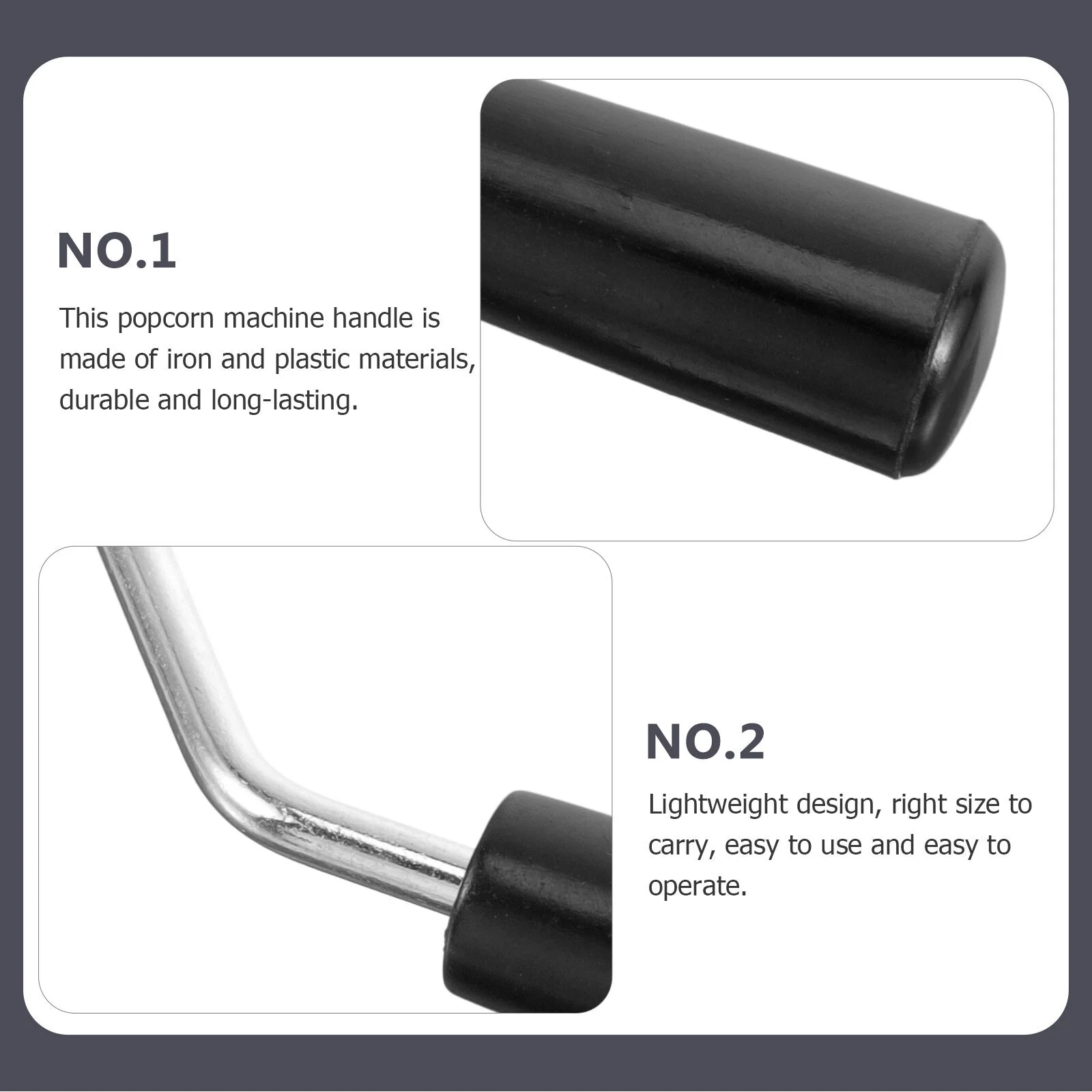 Commercial Popcorn Maker Machine Accessory Maker Handle Plastic Supply Replacement Knob Part