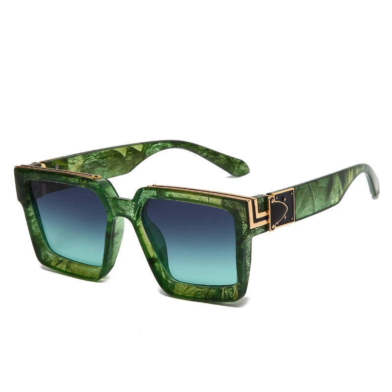 Louis Vuitton 1.1 Millionaires Sunglasses Green Marble Men's - US