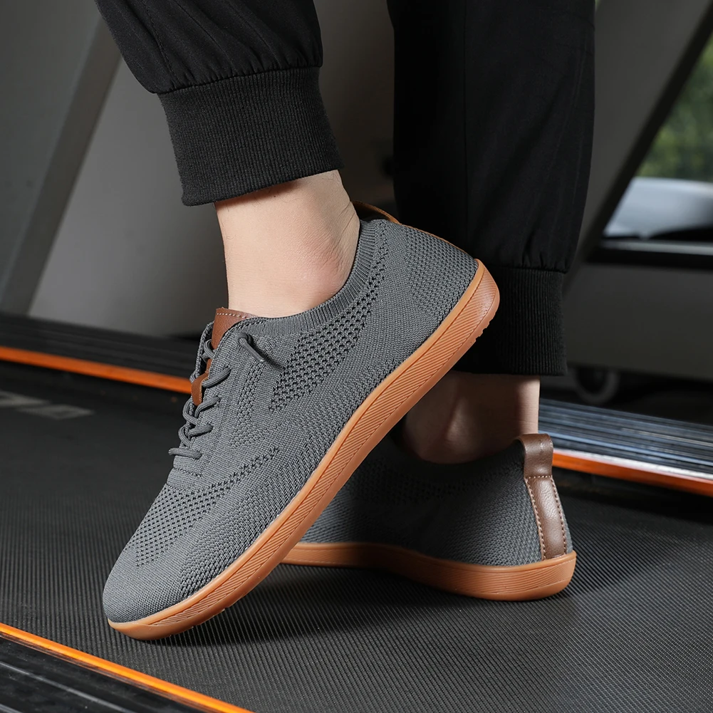 Wide-Toed Shoes Minimalist Barefoot Shoes Unisex Mesh Breathable Casual Men Shoes Comfortable Outdoor Walking Sports Shoes 4