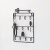 Modern Style Iron Wall Mounted 11 Hangers Hooks Key Holder Coat Hat Storage Rack Practical Cloth / Keys Hooks 2