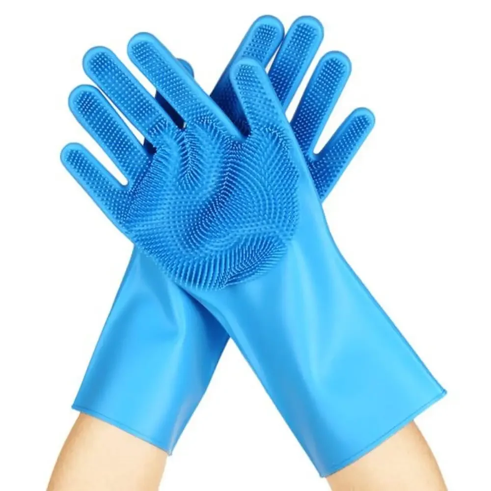 Pet Bath Massage Hair Removal Gloves High Quality Silicone Hair Removal Comfortable Clean Anti-Bite Gloves Dog Bath