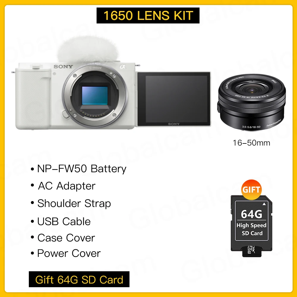  Sony Alpha ZV-E10 - APS-C Interchangeable Lens Mirrorless Vlog  Camera Kit - White : Electronics