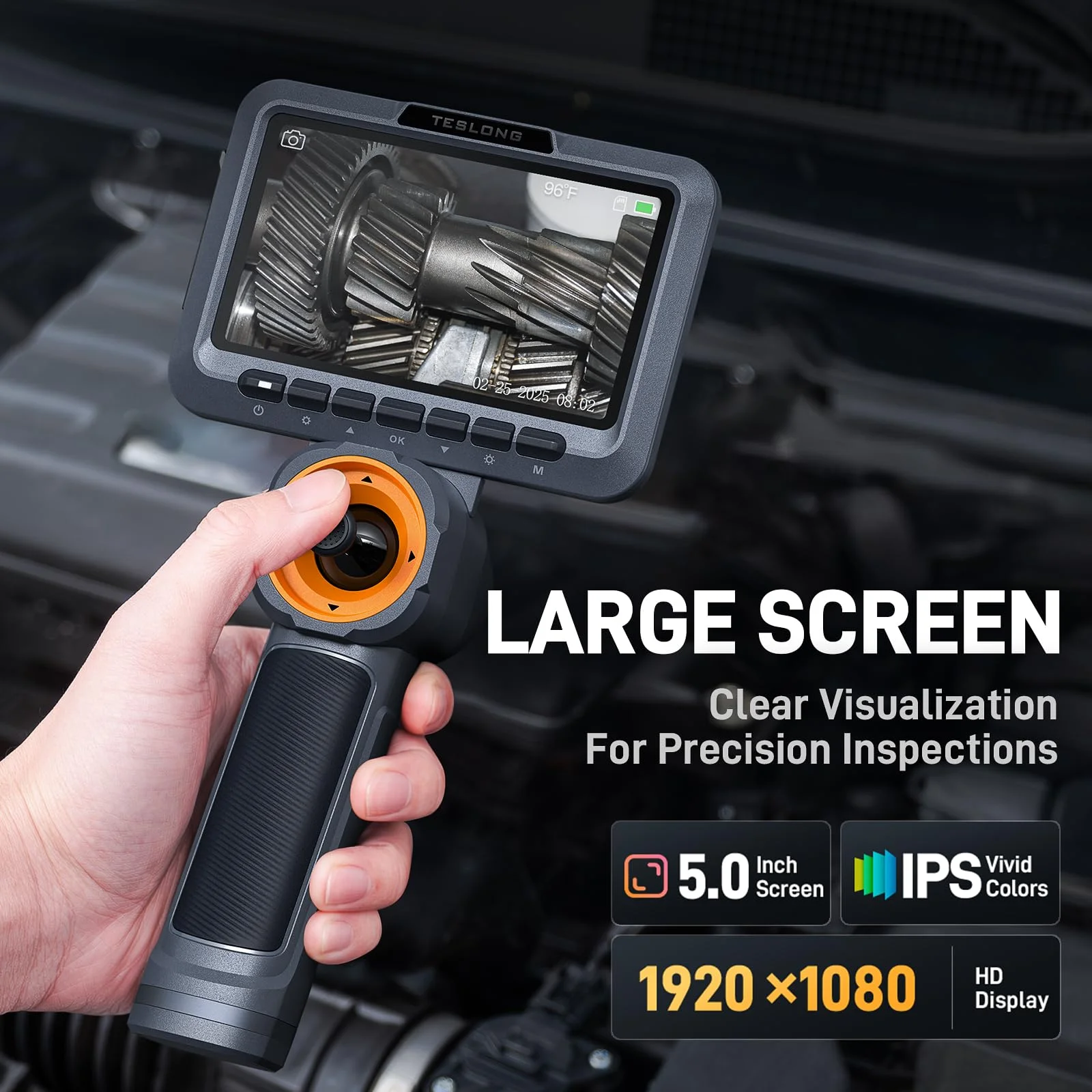 Workbench Inspection Camera HD1080P 5'' Monitor Industrial Inspection 6.5mm Dual Lens 4-Way ...