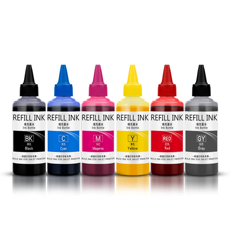 100ml x 6PC Sublimation Ink 6 Bottles For Epson XP-15000 XP15000 312XL 314XL Expression Photo HD XP-15000 XP-15010 15080 Printer direct to transfer film ink