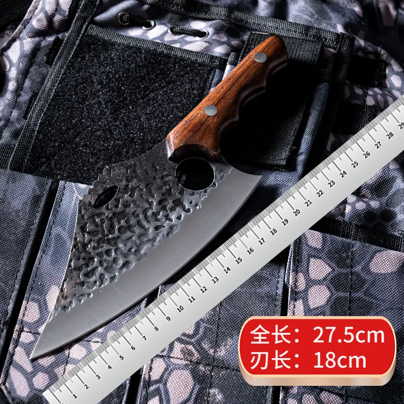 

Hand forged kitchen knife, butcher knife, slicing knife, Chef knife, fish killing knife, wooden handle