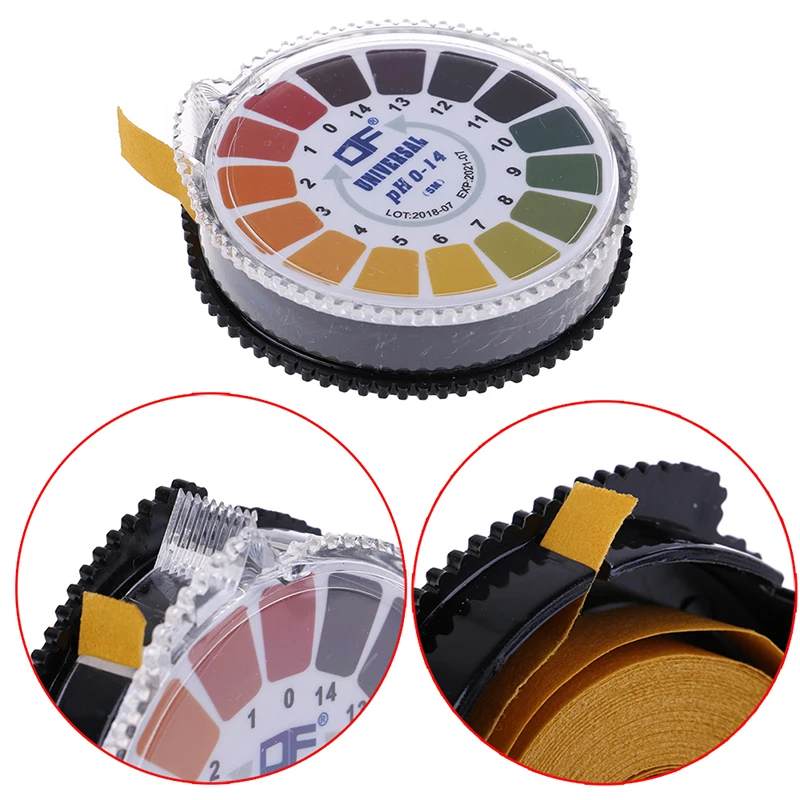 

1Roll/5m Laboratory Ph Indicator Test Strip 0-14 Paper Litmus Alkaline Acid Basic Material
