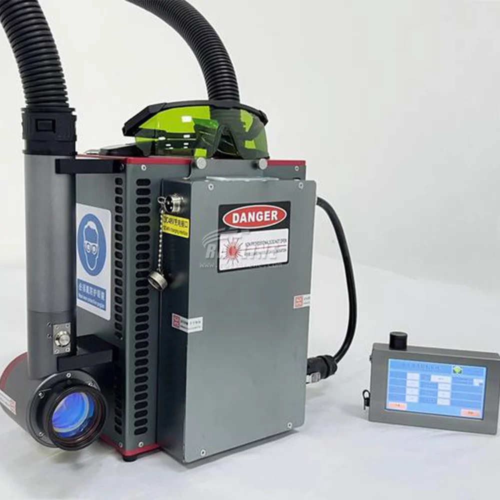 High Quality 200W Backpack Pulsed Fiber Laser Cleaning Machine Portable Mopa Laser Cleaner for Metal Rust Oil Paint Removal 4