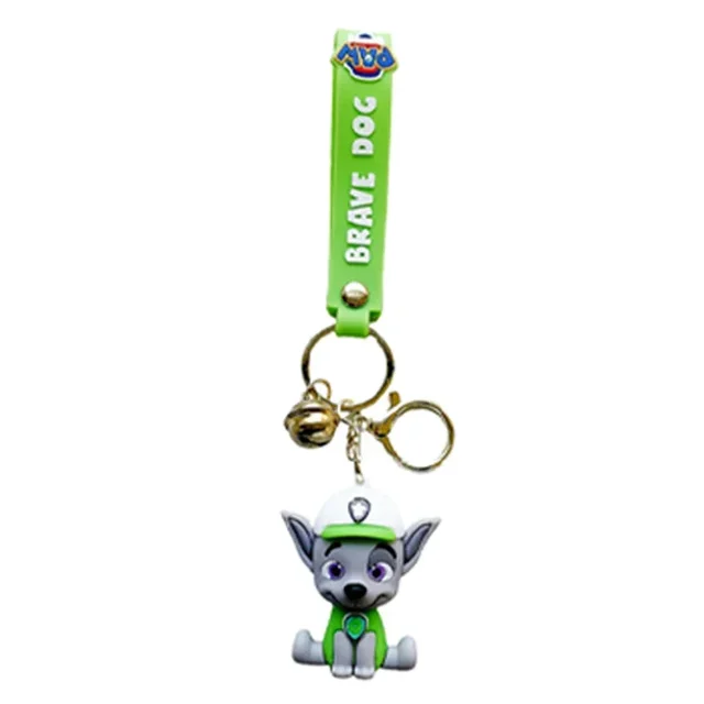Llavero De Rocky (Patrulla Canina) - Silicona, 7 Cm, Para Niños, Regalo Ideal