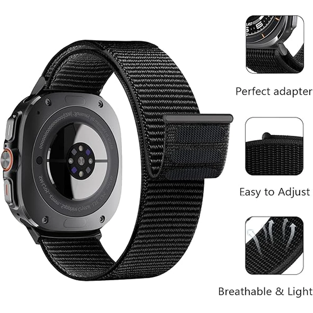 Nylon Sport Strap for Smartwatch - Durable Wristband Accessory