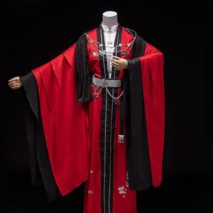 Костюм для косплея TGCF Tian Guan Ci Fu Huacheng, одежда в стиле Хань, красный женский костюм