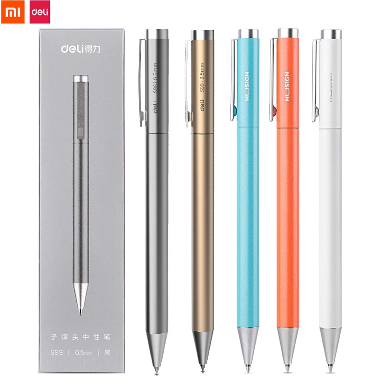 Xiaomi Mijia Metal 0.5mm Signing Pens PREMEC Smooth Switzerland Refill Japan Ink 