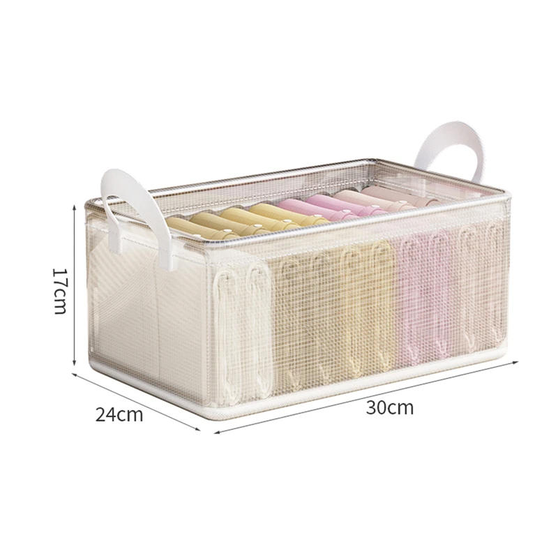 Clothes Organizer Trousers Clothing Jeans Storage Box Wardrobe Closet Organization Underwear Bra Socks Compartment Box Cabinet 5
