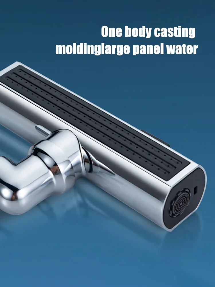 Feiyu Kitchen Faucet Splash proof Artifact Waterfall Water Discharge Rotating Bubbler Boosting Extended Universal Faucet