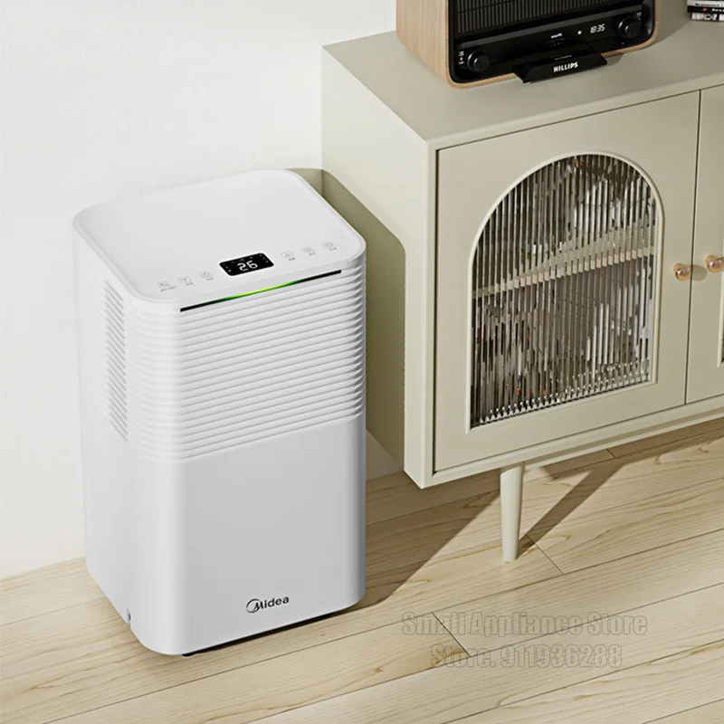 Midea-電気除湿機,12l,自動オフ,超静音,吸収剤,家庭,部屋,オフィス 