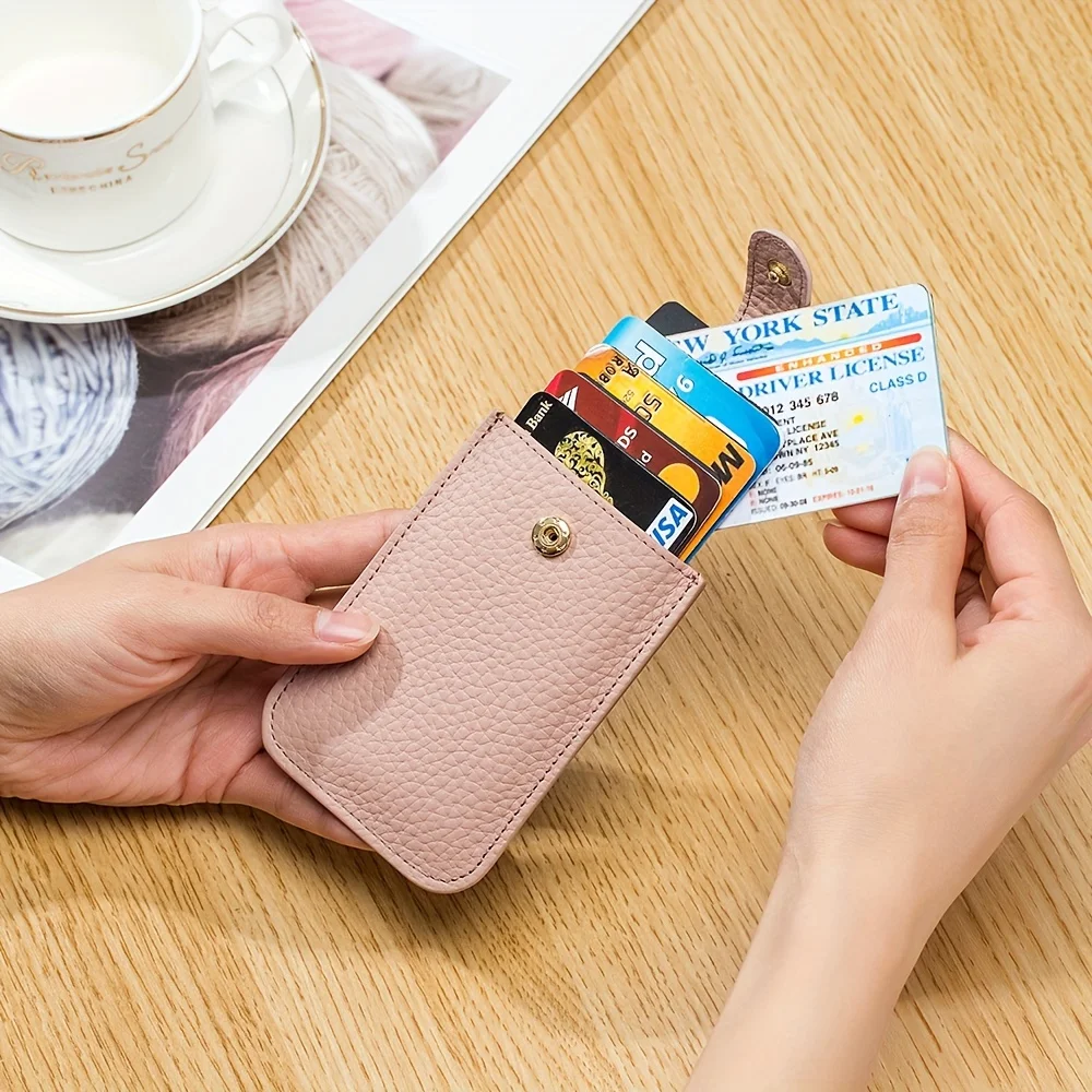 Premium Slim Leather Wallet-Effortless Pull-Out Organizer, RFID Secure, Multiple Card Slots, Soft & Durable