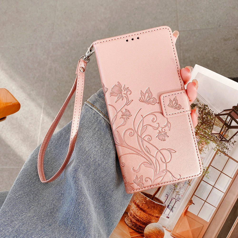 Luxury Leather Wallet Case with Magnetic Buckle