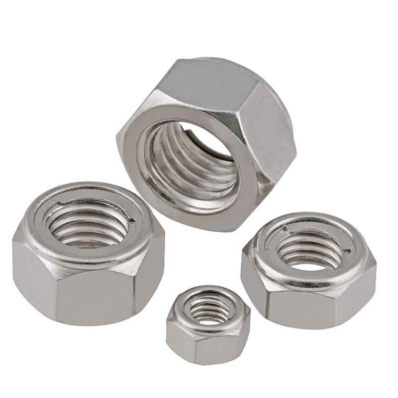 

A2 304 Stainless Steel Metal Lock Nuts M3 M4 M5 M6 M8 M10 M14 M16 M18 M20 GRADE 6.8