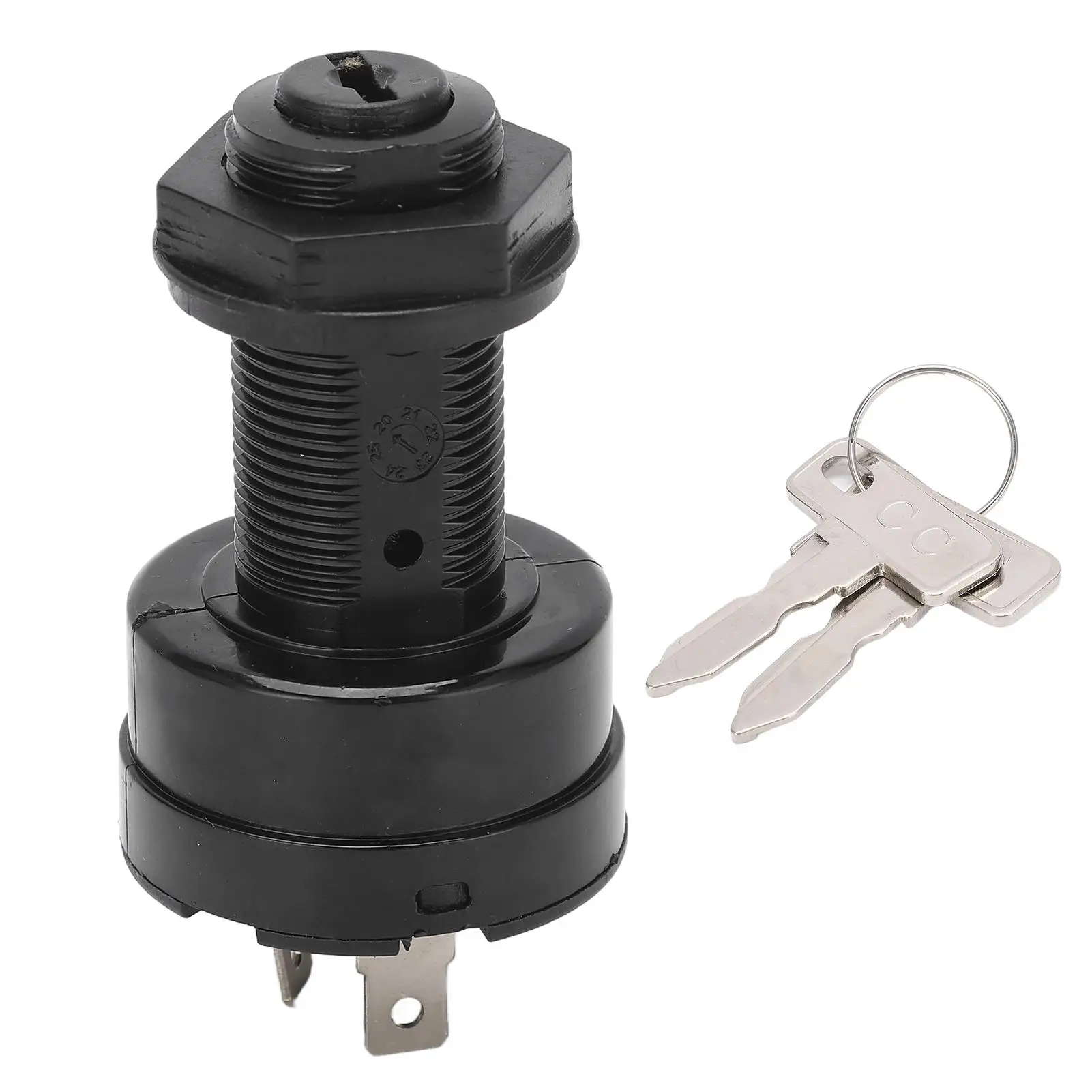Starter Ignition Key Switch 102508601 ABS Wearproof with 2-Keys for repair Replacement for Club Car Precedent Electric