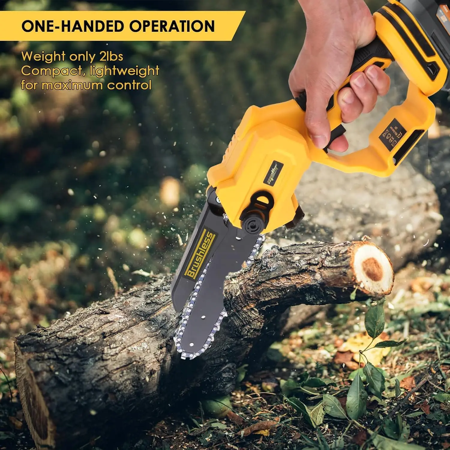 Tronçonneuse électrique 20cm Compatible Dewalt 20V - Moteur Sans Balais Pour Jardinage