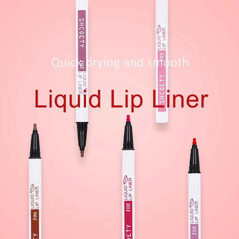 Matte Nude Lip Stain Marker Quick Drying Smudge Proof Lip Tint Pen Long Lasting Makeup Tool Natural Lipstick Pen Women Beauty