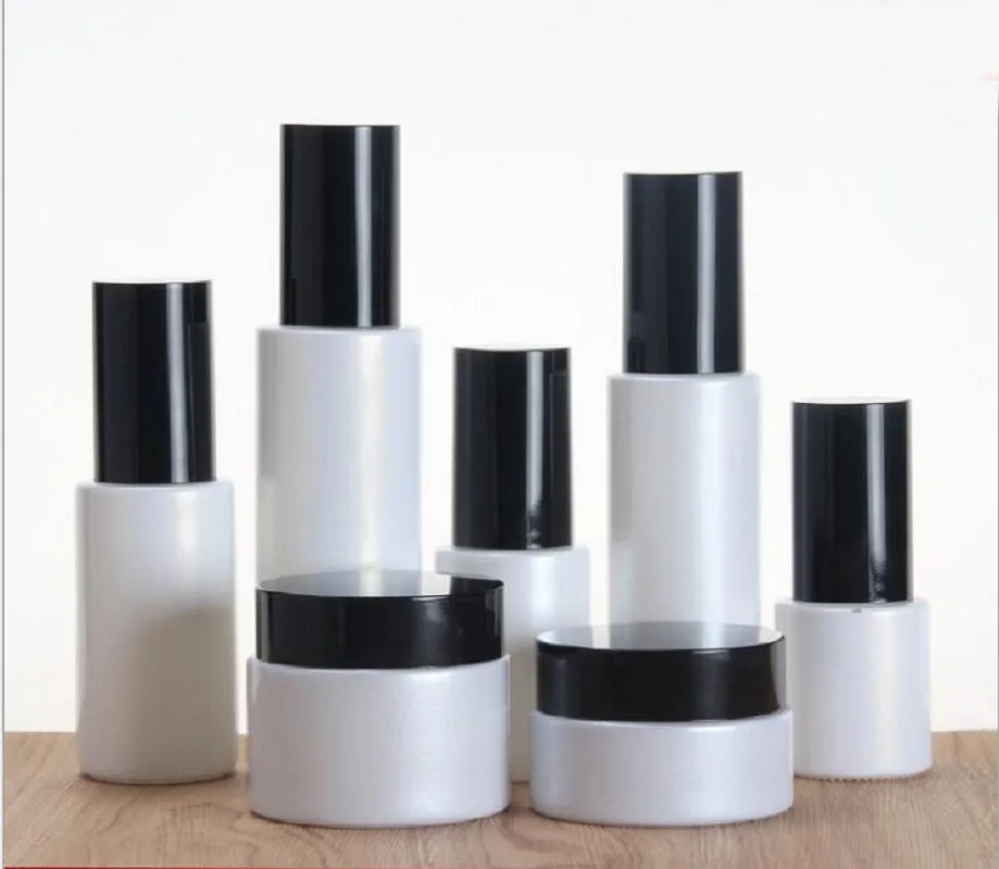 

Белая стеклянная бутылка 20g30g50g20ml60ml100ml120ml банка жестяная фотосыворотка основа Крем гель эссенция для глаз Упаковка для кожи