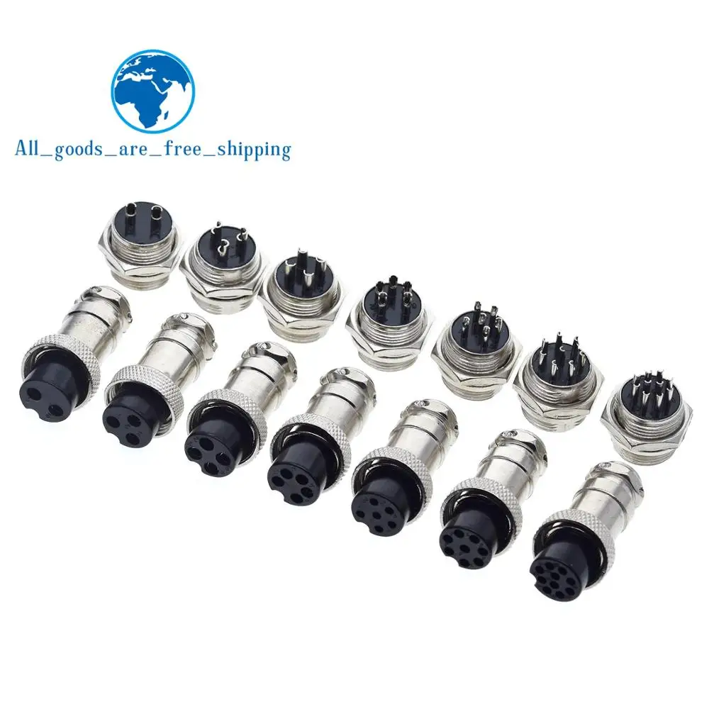 1/3SET GX16 2/3/4/5/6/7/8/9 Pin Stecker & Buchse 16mm L70-78 Buchse Stecker Draht Board Stecker