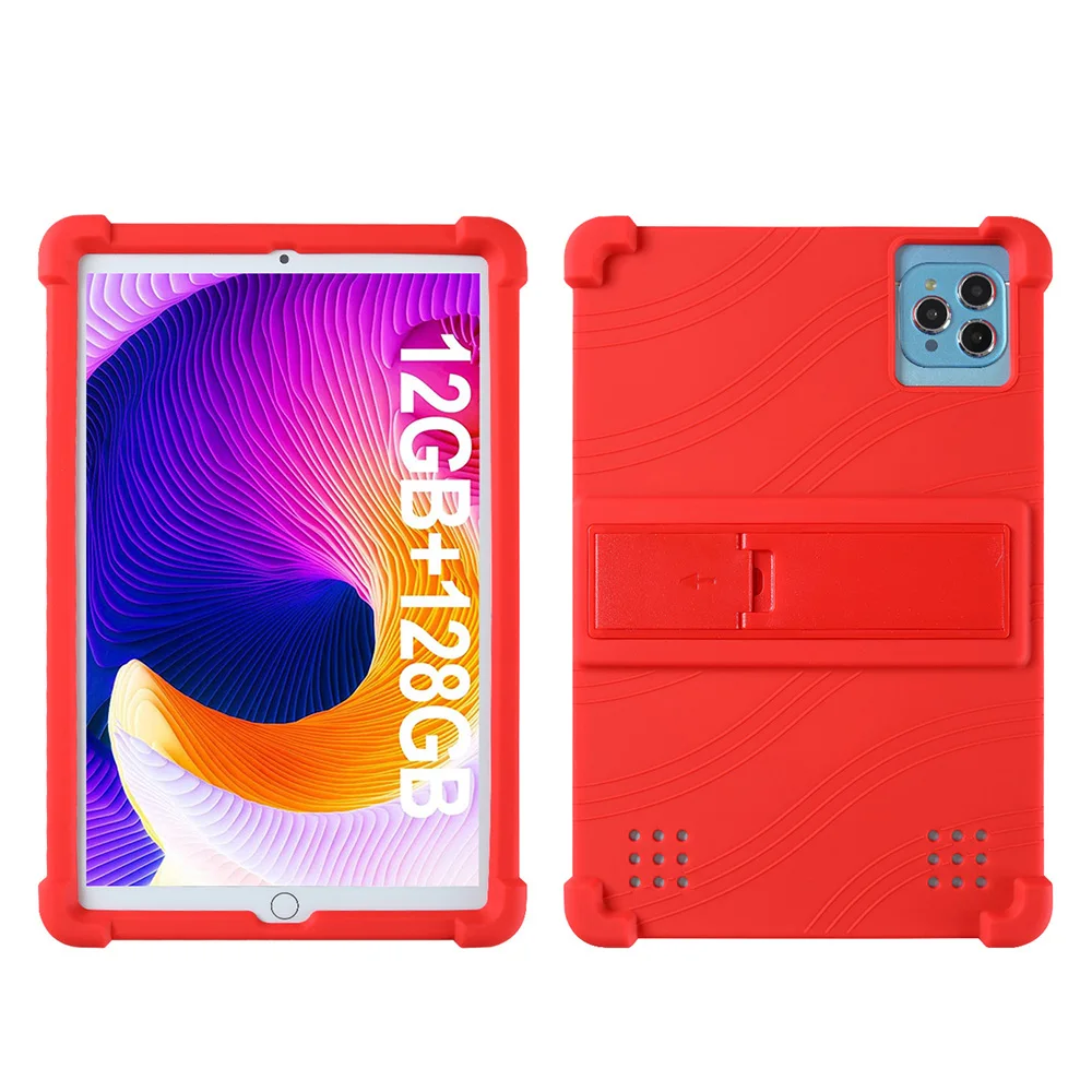 Universal Shockproof Silicone Tablet Case with Stand - Soft Protective Cover