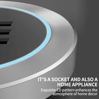 เต้าเสียบไฟรางไฟฟ้าช่องเสียบ Alat dapur rumah tangga อัจฉริยะปลั๊กตัวแปลงไฟติดผนังมาตรฐาน US UK EU FR 2