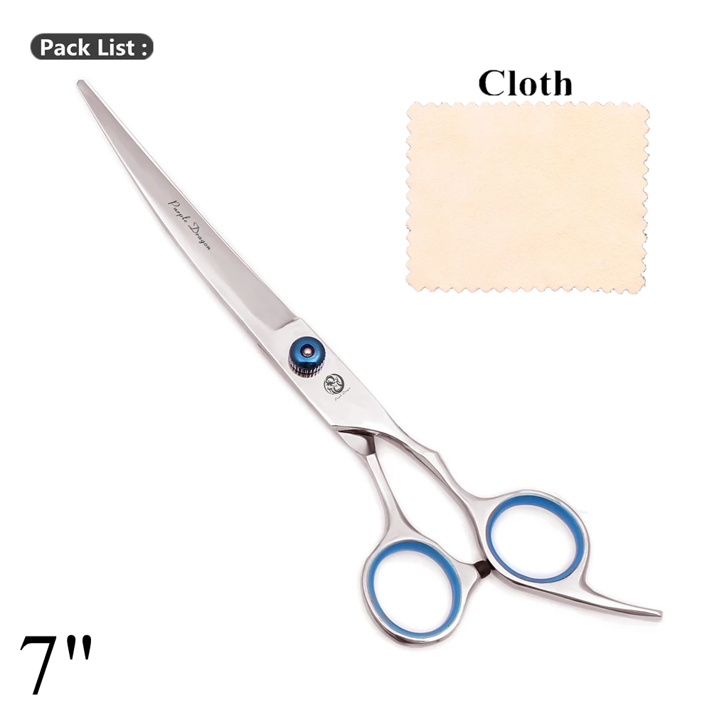 Dog Grooming Scissors 6.5" 7" Straight Thinning Shears Professional Pets Curved Z4001