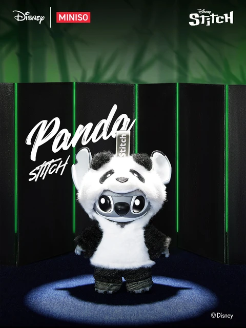 MINISO海外限定 スティッチ ぬいぐるみ キーホルダー　panda スティッチ Miniso 海外限定 ぬいぐるみ キーホルダー panda