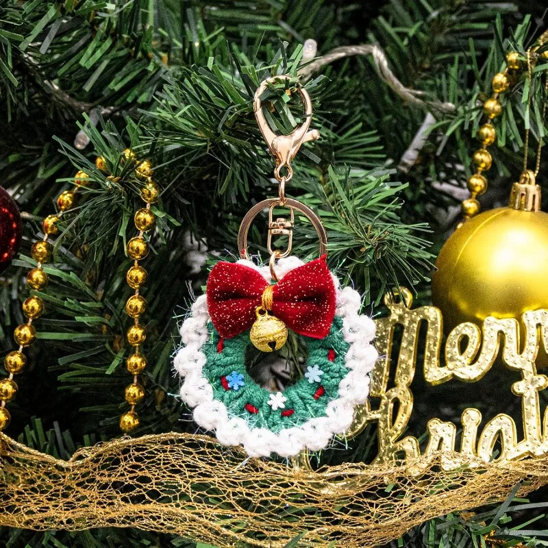 Festive Christmas Keychain Set -Cute Stocking Stuffers Bag Charms for Women,Tree&Handbag Decor Gifts for Friends/Daughter/Sister