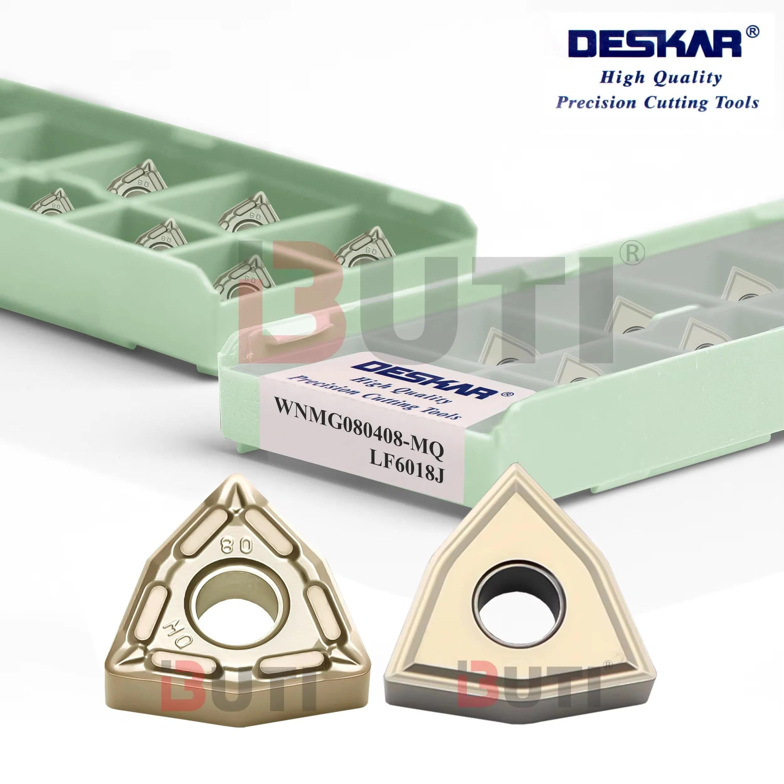 DESKAR 100% Original WNMG080404/08-MQ/MA/MS/LM LF6018J Drehmeißel in Pfirsichform für Außendreharbeiten zur Bearbeitung von Edelstahl